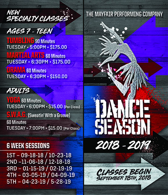 Mayfair Academy Fall 2018 Class Schedule - Chicago, IL Dance School